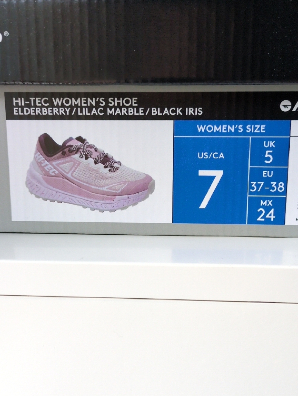 Hi-Tec Pink and Blue Women's Trail Sneakers